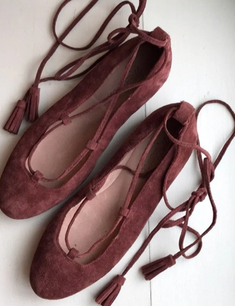 Madewell Inga lace up flats
